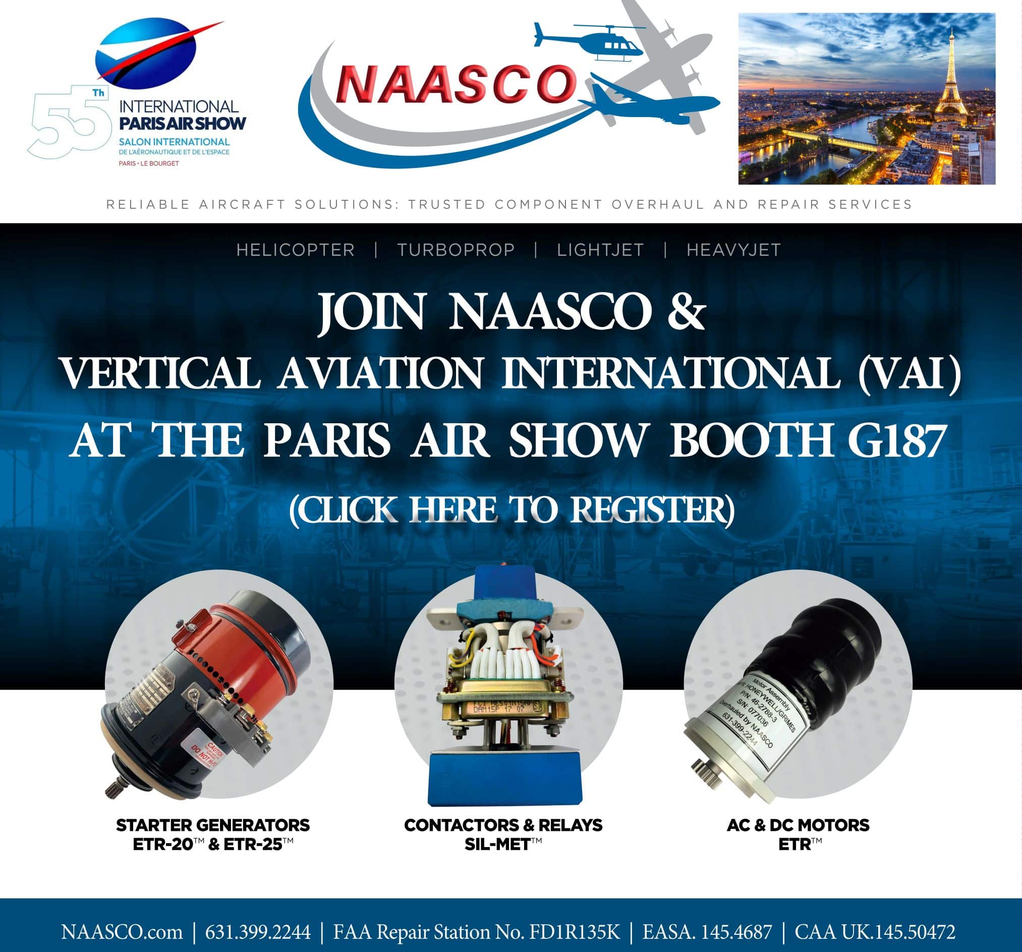 JOIN NAASCO & VERTICAL AVIATION INTERNATIONAL (VAI formerly HAI)