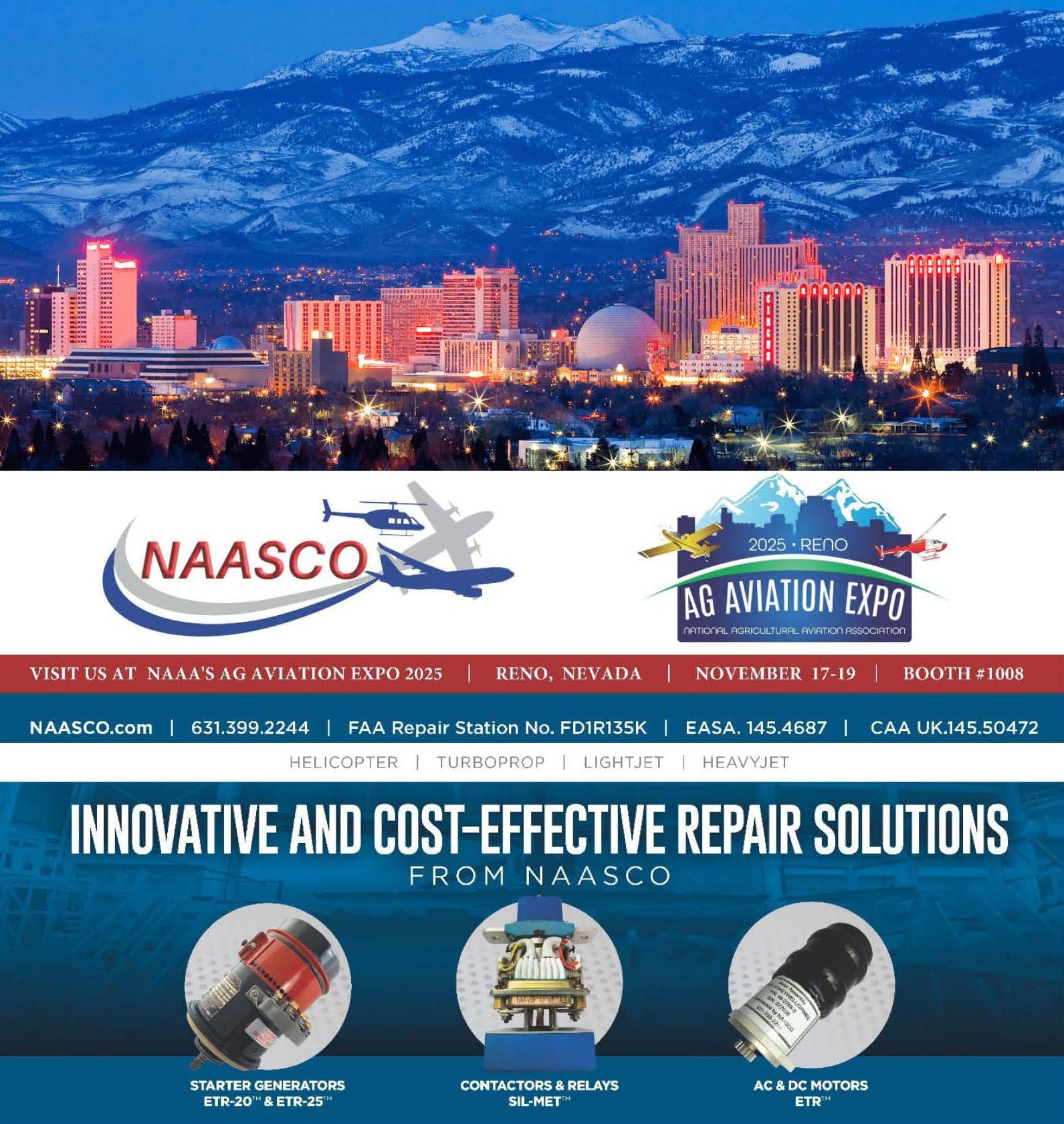 JOIN THE NAASCO TEAM AT NAAA’s AG AVIATION EXPO