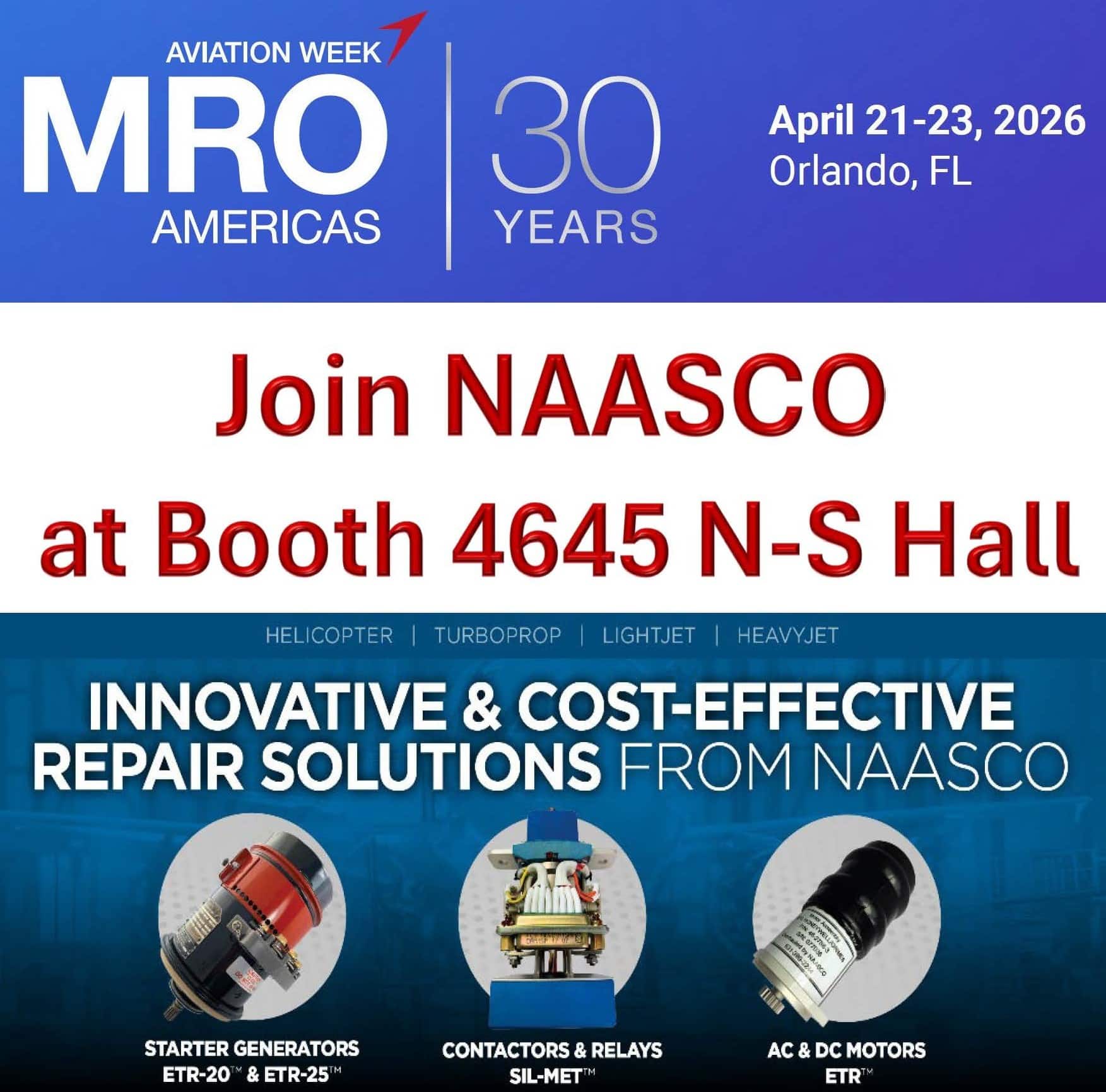 NAASCO to Exhibit at MRO Americas 2026 in Orlando, Florida